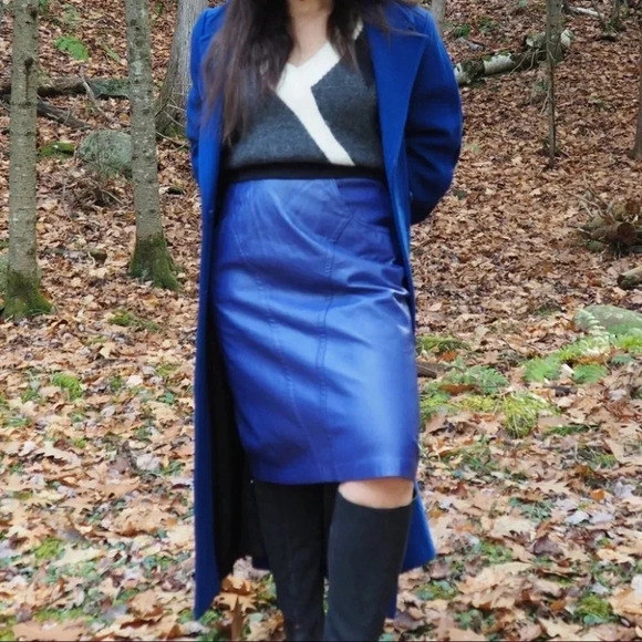 Vintage - 1980’s Purple Leather Skirt - Picture 9 of 9